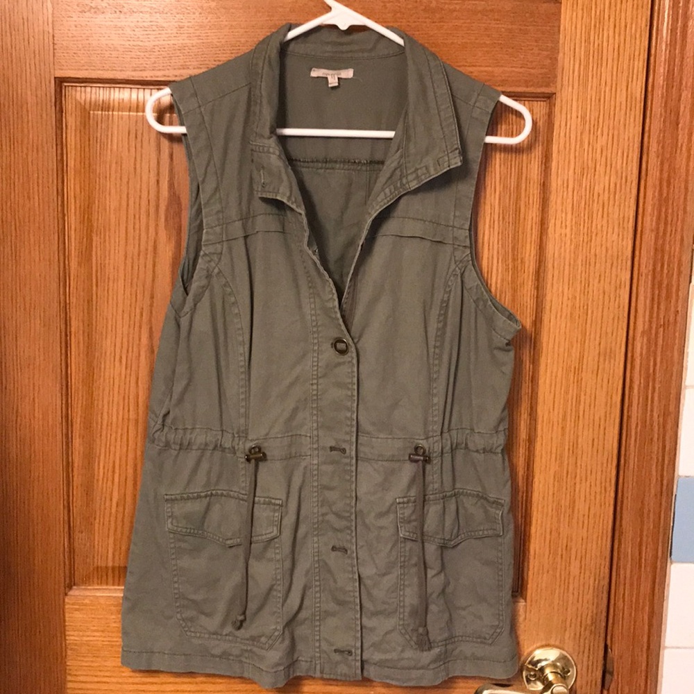 3/$30 Maurice’s green button down vest